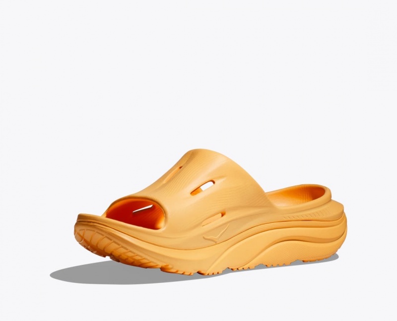 Dark Orange Men's HOKA Ora Recovery 3 Slide | 3724591-QV