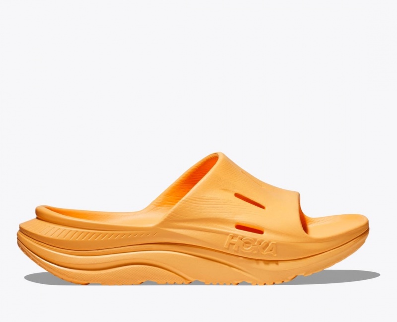 Dark Orange Men\'s HOKA Ora Recovery 3 Slide | 3724591-QV