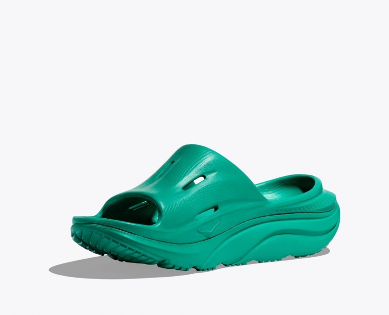 Dark Turquoise Women's HOKA Ora Recovery 3 Slide | 6419352-CP