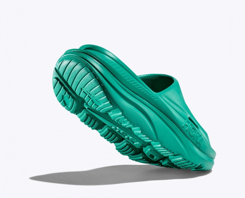 Dark Turquoise Women's HOKA Ora Recovery 3 Slide | 6419352-CP