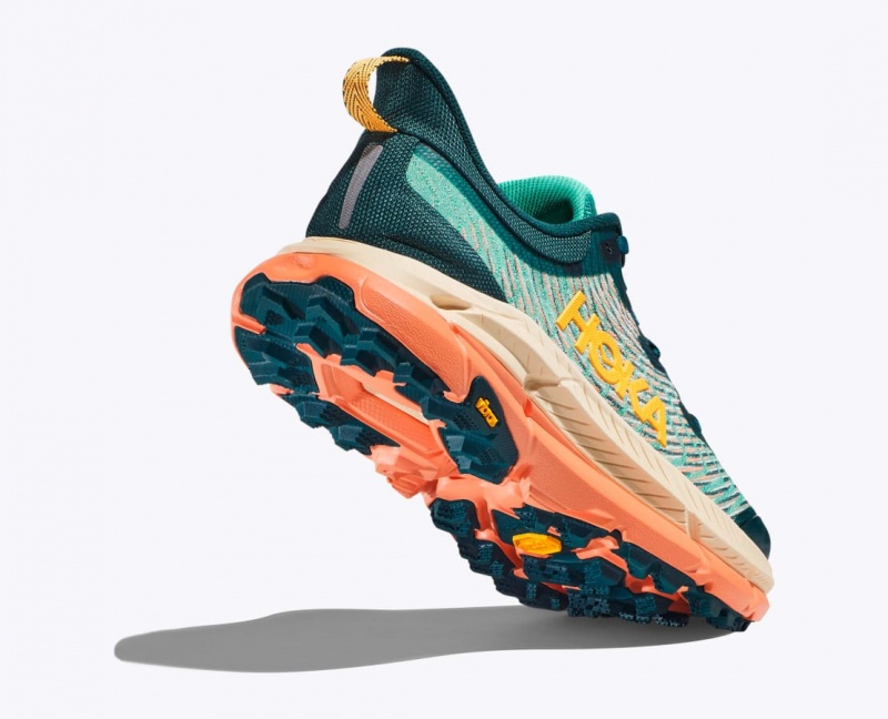 Dark Turquoise / Orange Women's HOKA Mafate Speed 4 Trail Running Shoes | 6378250-JP