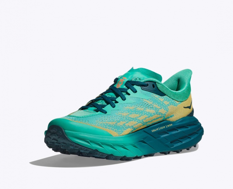 Deep Turquoise Women's HOKA Speedgoat 5 Trail Running Shoes | 9164720-CO