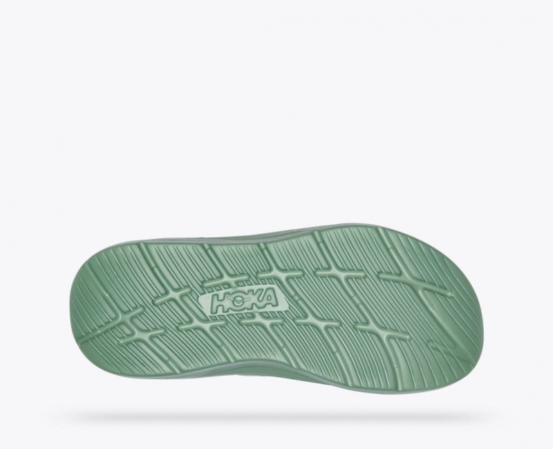 Green Men's HOKA Ora Luxe Slide | 4927061-PY