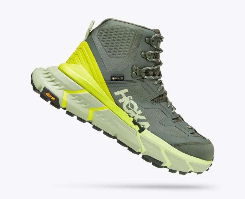 Green Men's HOKA TenNine Hike GTX Hiking Boots | 0931842-XT