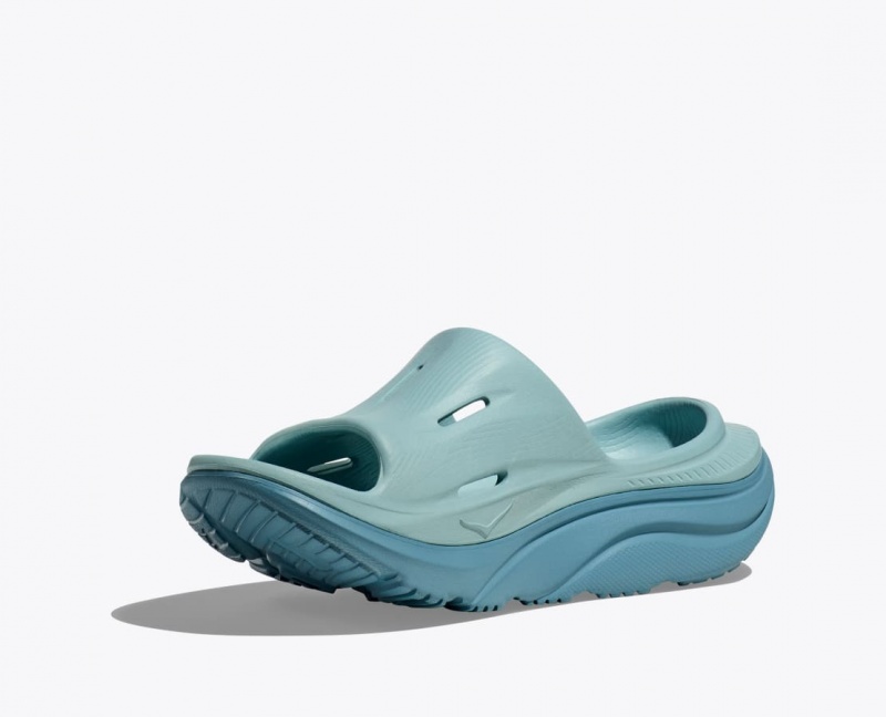 Grey Blue Women's HOKA Ora Recovery 3 Slide | 6872541-LE