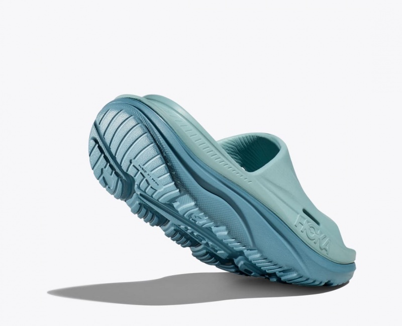 Grey Blue Women's HOKA Ora Recovery 3 Slide | 6872541-LE