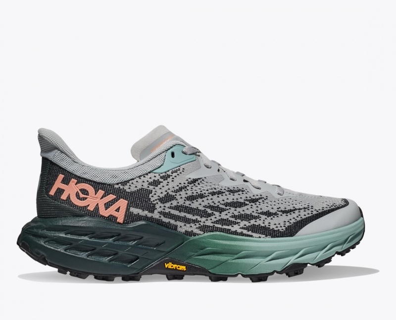 Grey / Black Women\'s HOKA Speedgoat 5 Trail Running Shoes | 6093258-FT