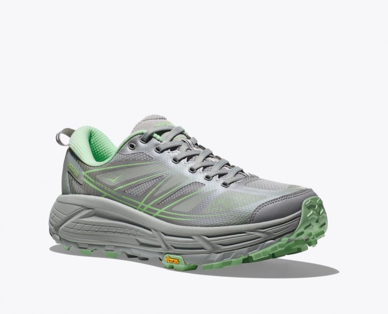 Grey / Green Women's HOKA Mafate Speed 2 Sneakers | 7213594-MU