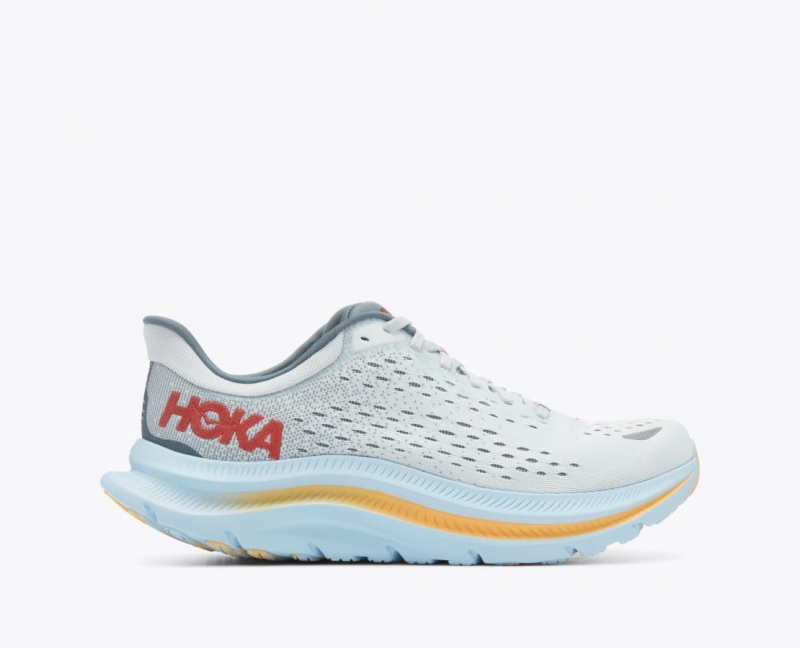 Grey / Light Blue Men's HOKA Kawana Sneakers | 0325947-GS