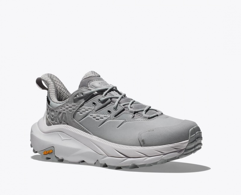 Grey / Light Grey Women's HOKA Kaha 2 Low GTX Hiking Shoes | 8476150-DK