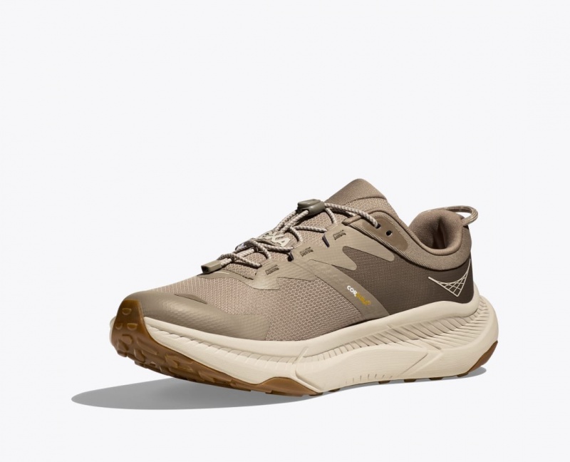 Khaki Men's HOKA Transport Walking Shoes | 7012643-UB