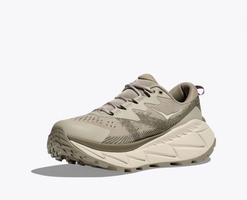 Khaki Women's HOKA Skyline-Float X Hiking Shoes | 0947216-TQ