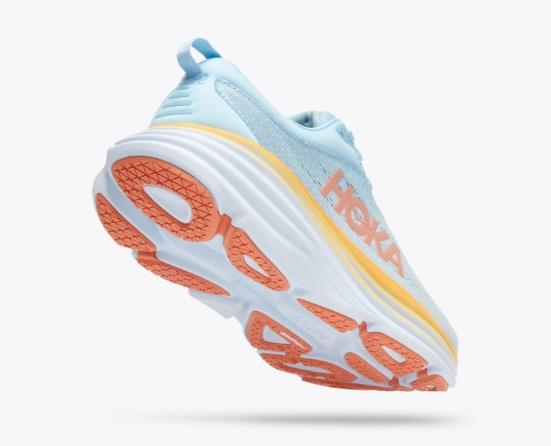 Light Blue Women's HOKA Bondi 8 Running Shoes | 8302571-OC