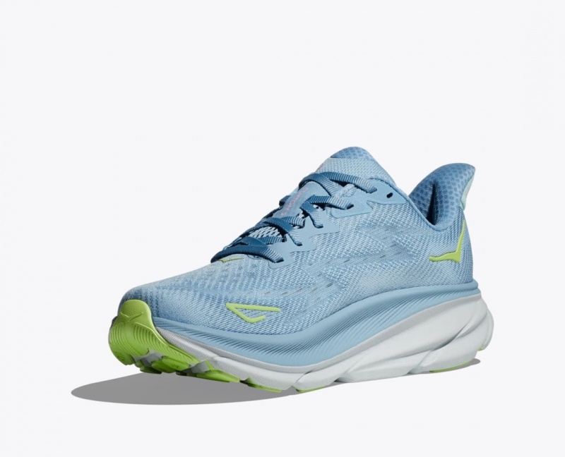 Light Blue Women's HOKA Clifton 9 Running Shoes | 2753964-VK