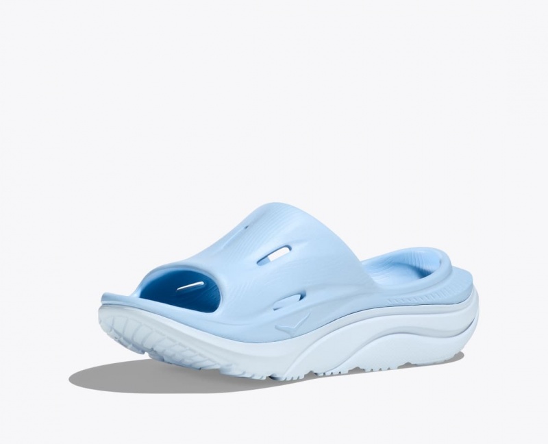 Light Blue Women's HOKA Ora Recovery 3 Slide | 8623071-XJ