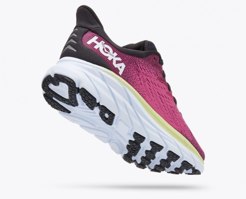 Light Burgundy Women's HOKA Clifton 8 Running Shoes | 5742681-CG