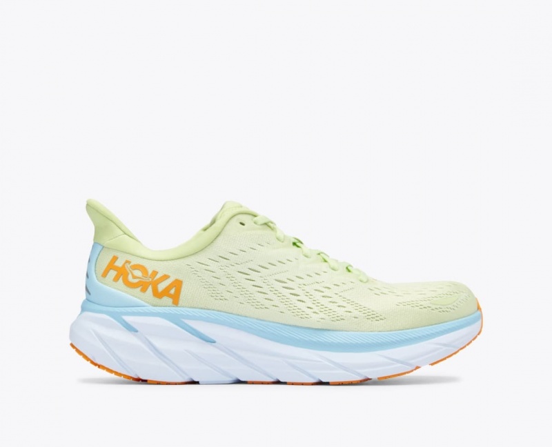 Light Green Men\'s HOKA Clifton 8 Running Shoes | 4259176-EC