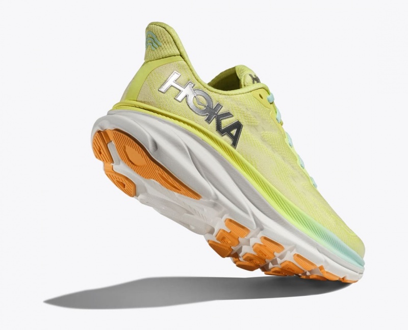 Light Green Women's HOKA Clifton 9 Running Shoes | 7098421-UP