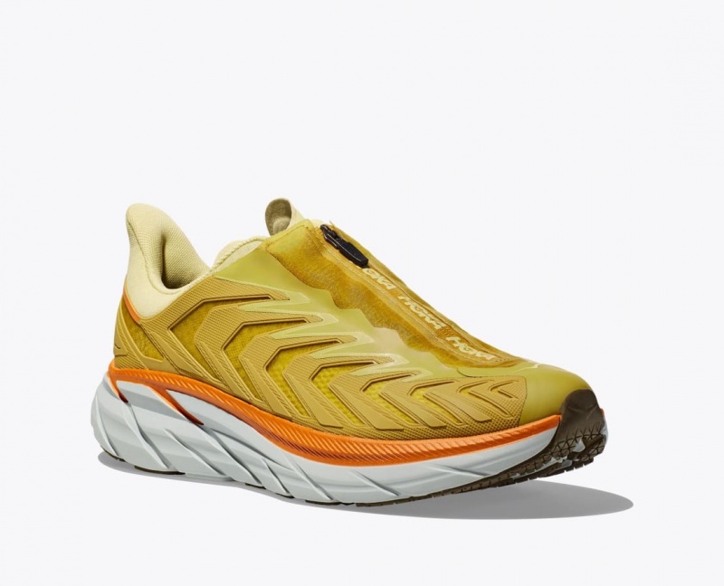 Light Green / Yellow Women's HOKA Project Clifton Sneakers | 5290487-NU