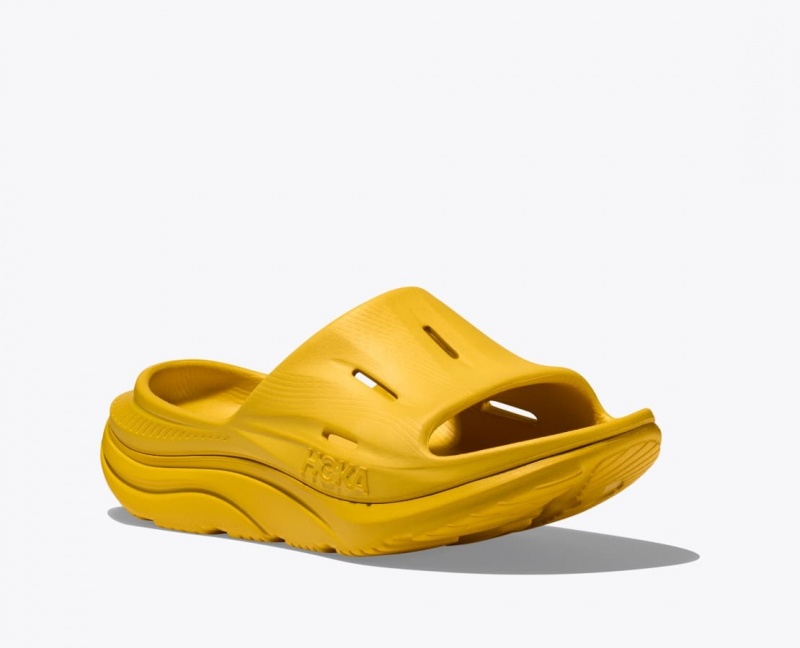 Light Orange Women's HOKA Ora Recovery 3 Slide | 9430278-EH