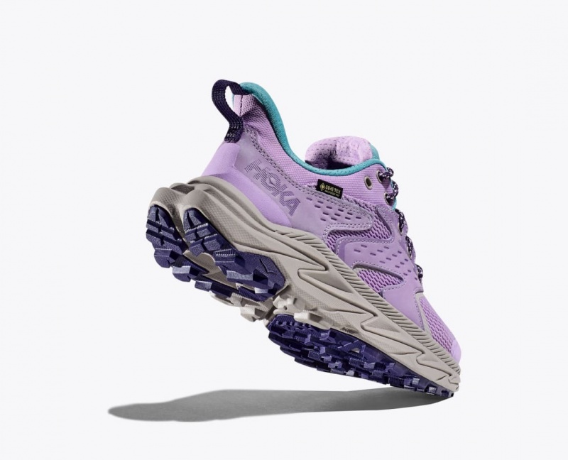 Light Purple Kids' HOKA Anacapa 2 Low GTX Hiking Shoes | 0924816-DT