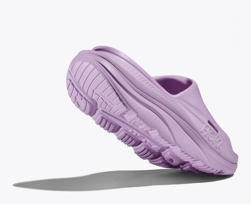 Light Purple Women's HOKA Ora Recovery 3 Slide | 2764089-CI