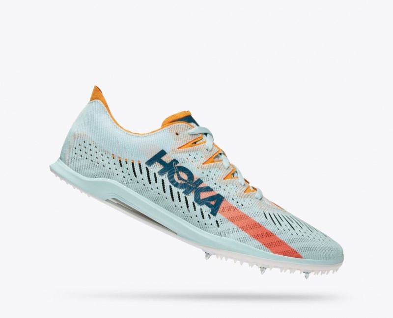 Light Turquoise Men's HOKA Cielo X MD Track Spikes | 3652718-VW