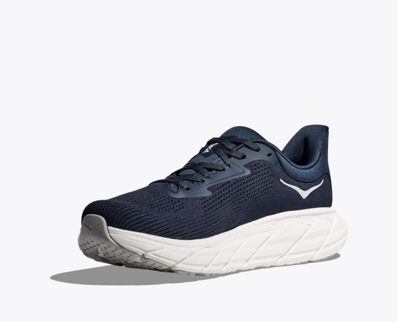 Navy / White Men's HOKA Arahi 7 Running Shoes | 4785961-FC