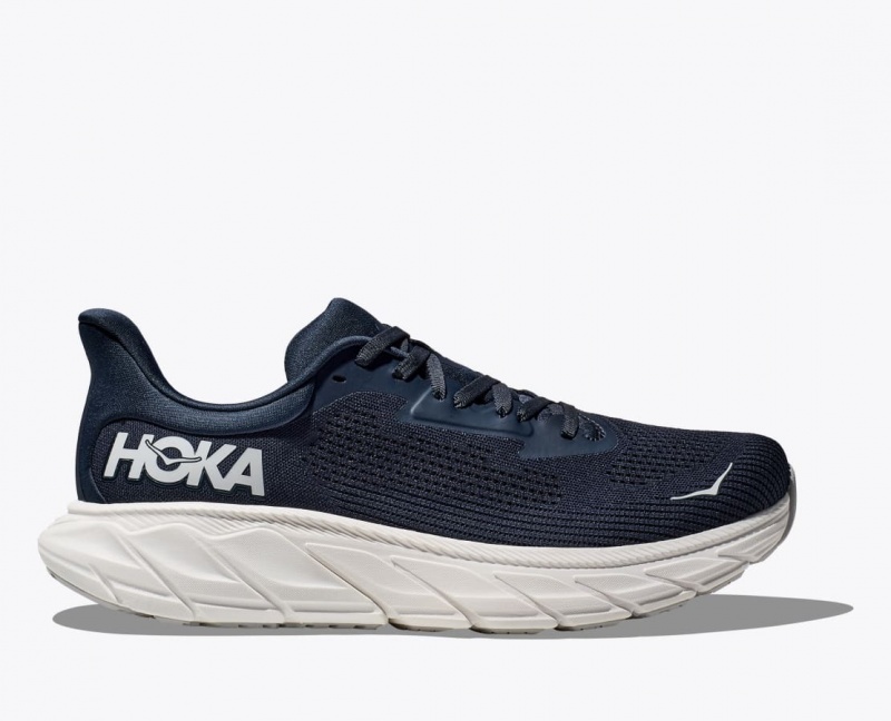 Navy / White Men\'s HOKA Arahi 7 Running Shoes | 4785961-FC