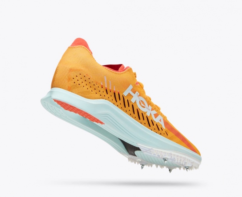 Orange Men's HOKA Cielo X LD Track Spikes | 1930847-CG