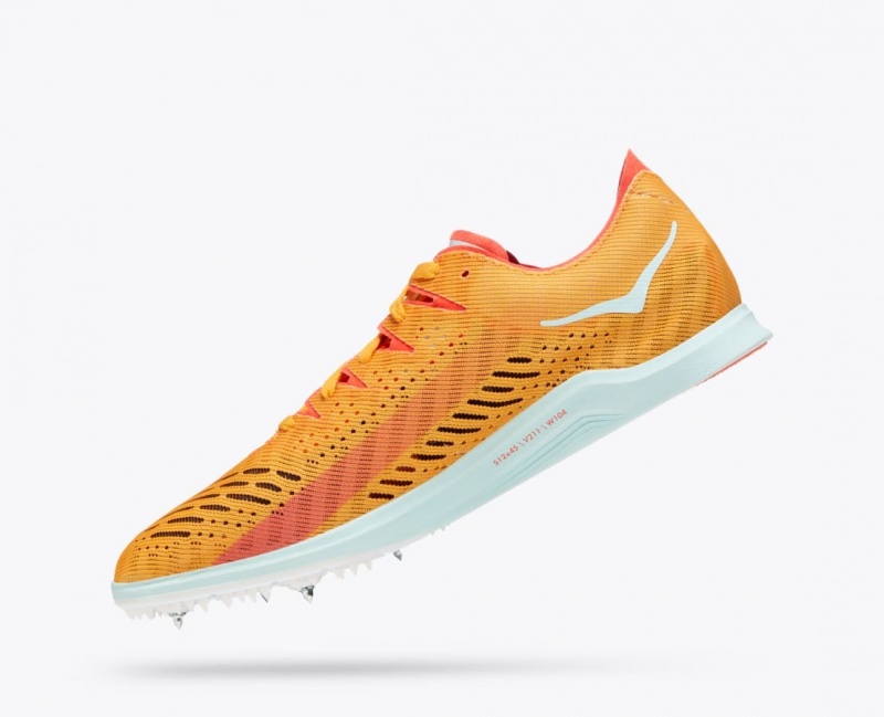 Orange Men's HOKA Cielo X LD Track Spikes | 1930847-CG