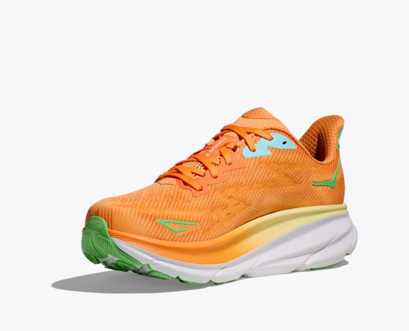 Orange Men's HOKA Clifton 9 Running Shoes | 7810426-PZ