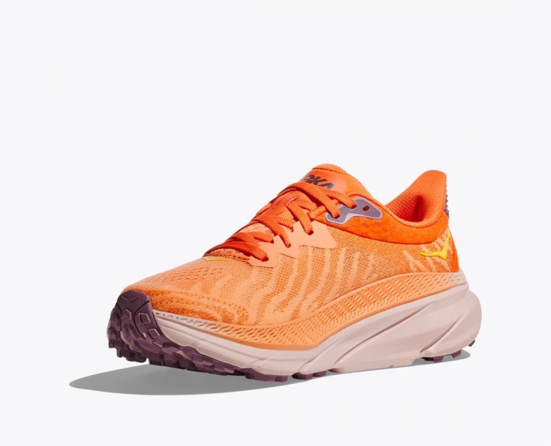 Orange Women's HOKA Challenger 7 Trail Running Shoes | 5167843-VX