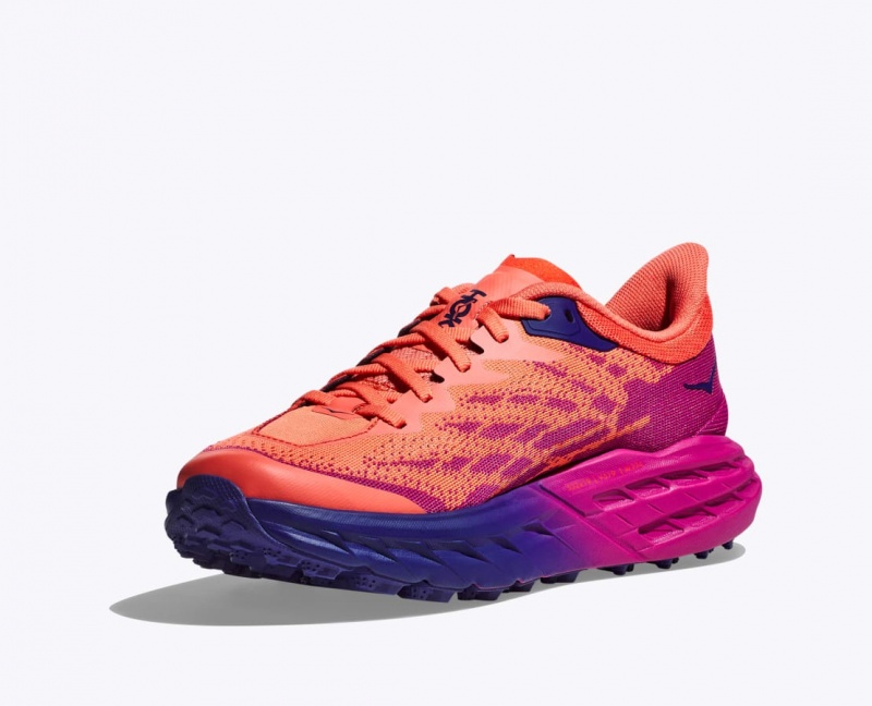 Orange / Fuchsia Women's HOKA Speedgoat 5 Trail Running Shoes | 7913820-UR