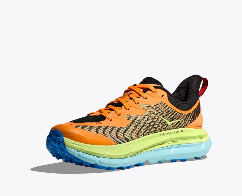 Orange / Green Men's HOKA Mafate Speed 4 Trail Running Shoes | 2480761-OK