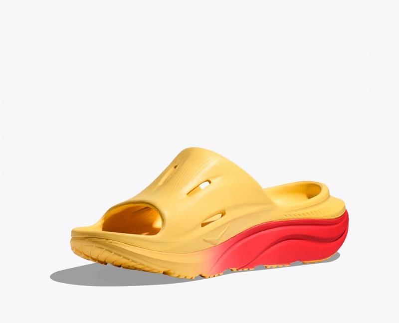 Orange / Red Men's HOKA Ora Recovery 3 Slide | 9108624-HC