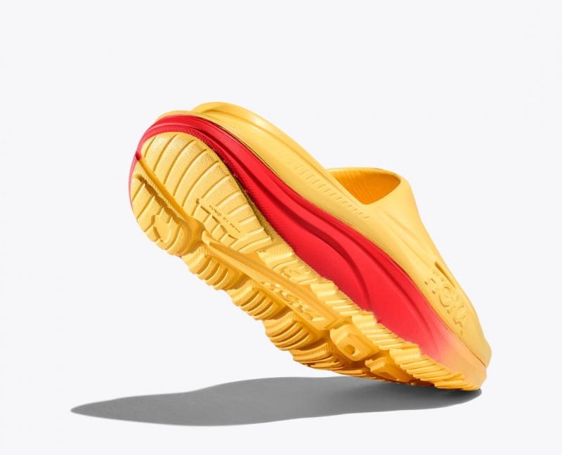 Orange / Red Women's HOKA Ora Recovery 3 Slide | 3125967-BH