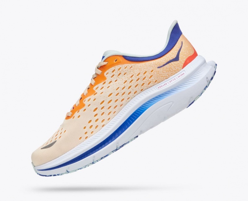 Orange / White Men's HOKA Kawana Sneakers | 0825413-CD