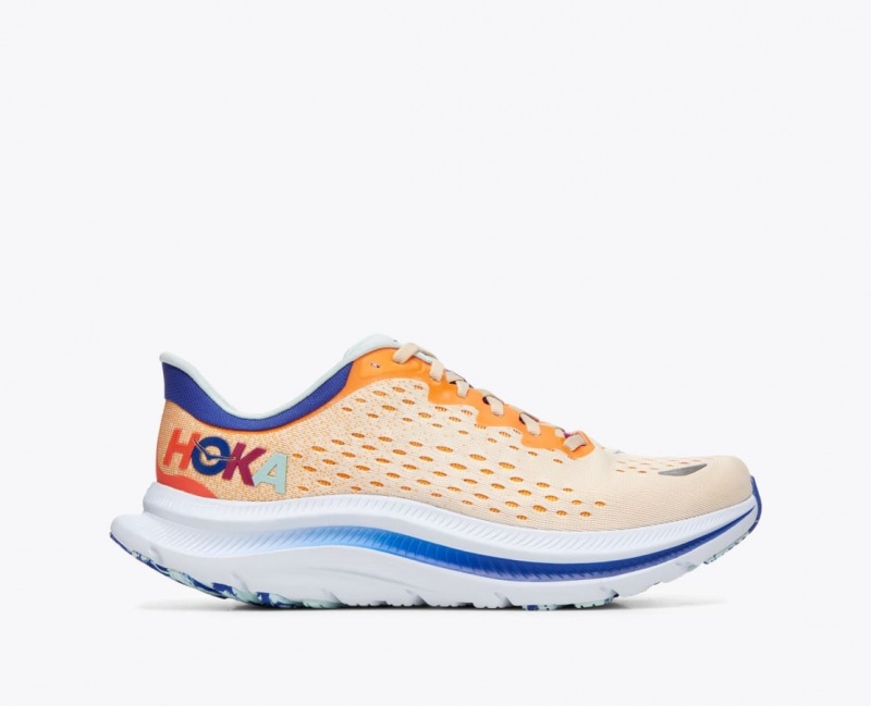 Orange / White Men's HOKA Kawana Sneakers | 0825413-CD