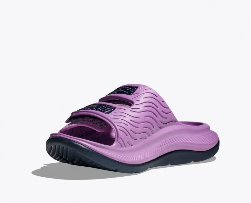 Pink Men's HOKA Ora Luxe Slide | 9712803-KS