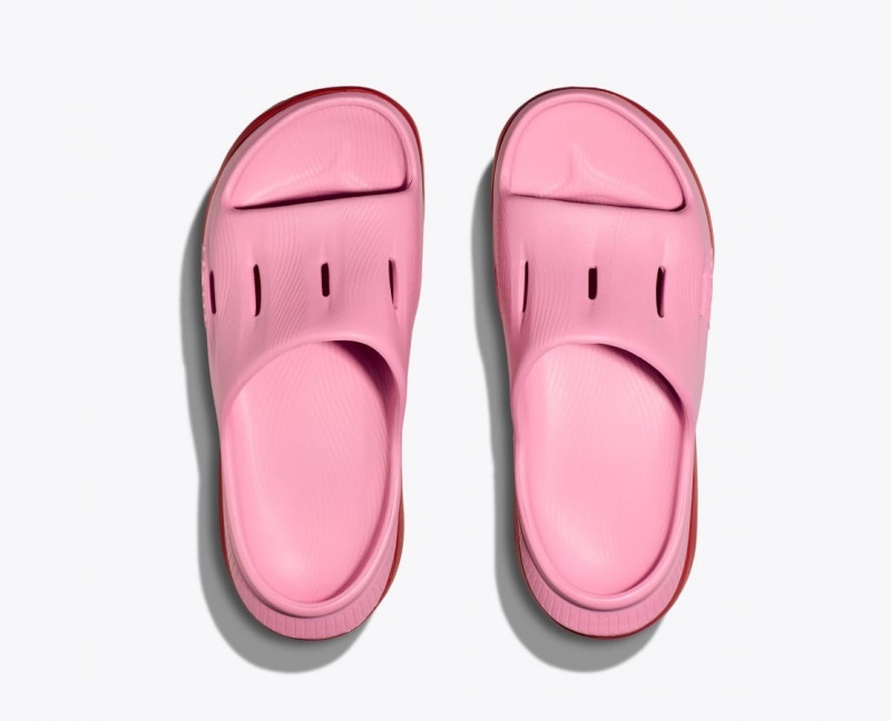 Pink / Red Kids' HOKA Ora Recovery 3 Slides | 3986245-DL