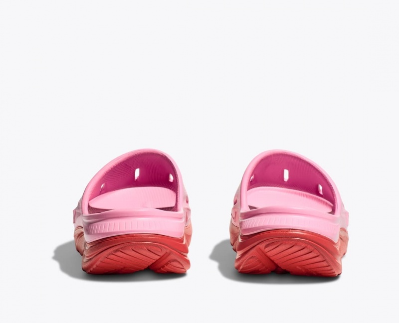 Pink / Red Kids' HOKA Ora Recovery 3 Slides | 3986245-DL