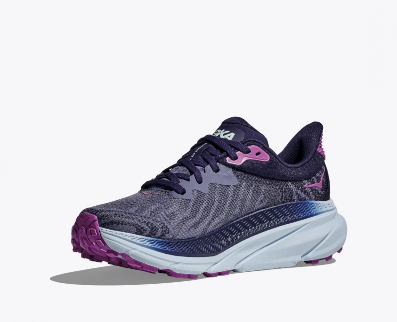 Purple Women's HOKA Challenger 7 Trail Running Shoes | 7204613-WO