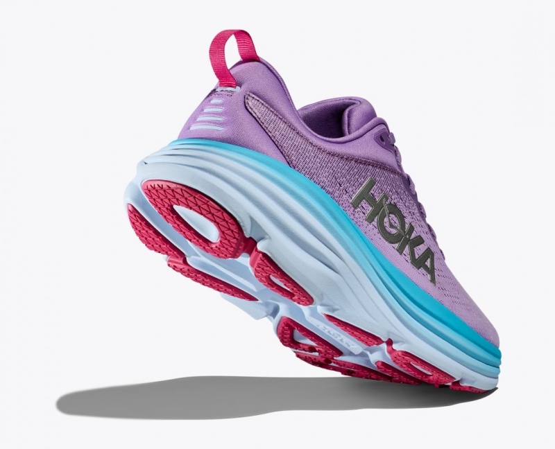 Purple / Blue Women's HOKA Bondi 8 Running Shoes | 6703584-UY