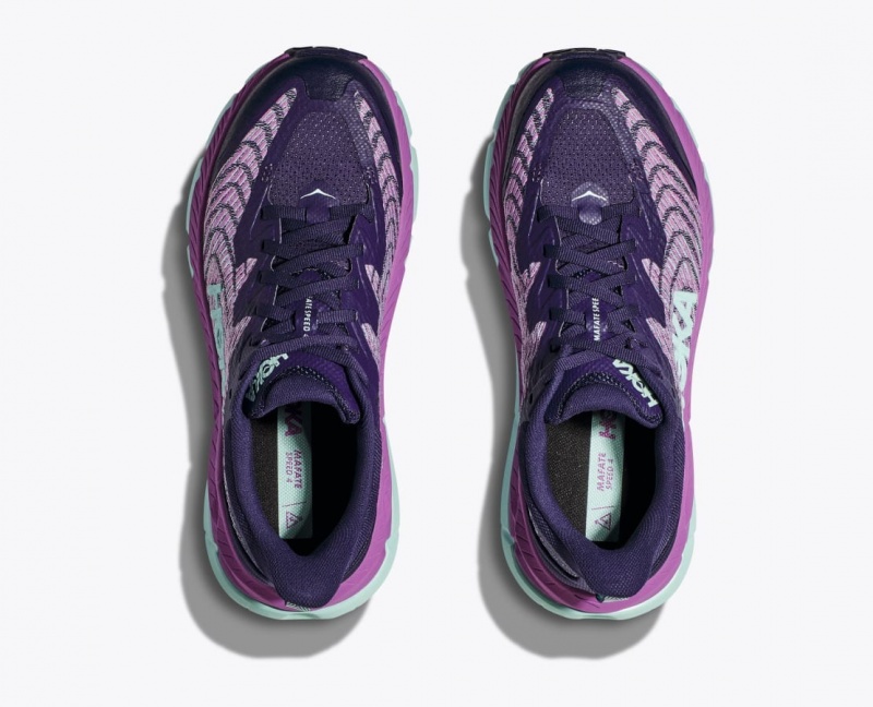 Purple / Pink Women's HOKA Mafate Speed 4 Trail Running Shoes | 7823169-TF