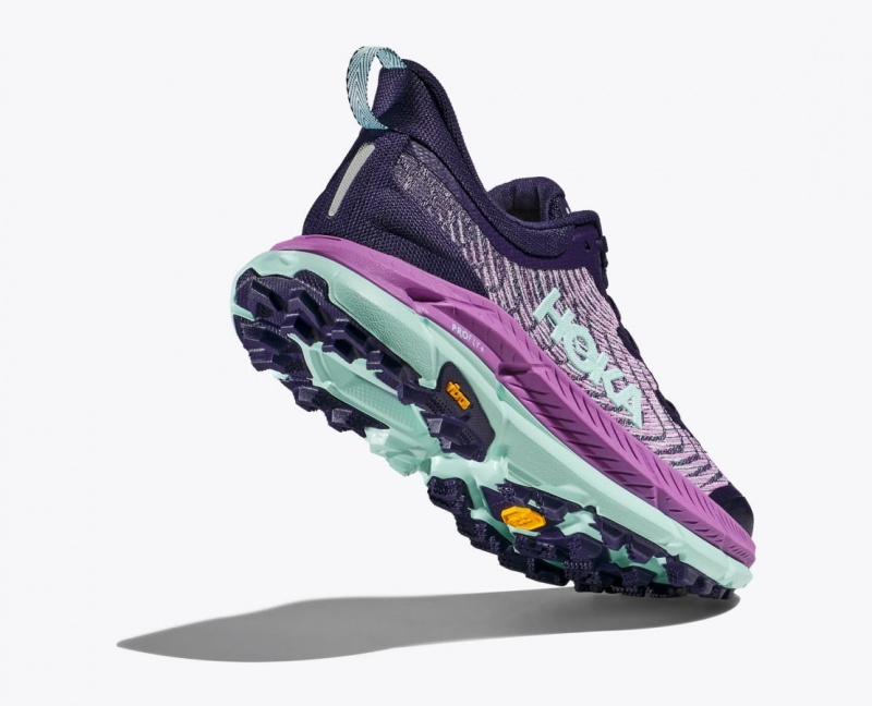 Purple / Pink Women's HOKA Mafate Speed 4 Trail Running Shoes | 7823169-TF