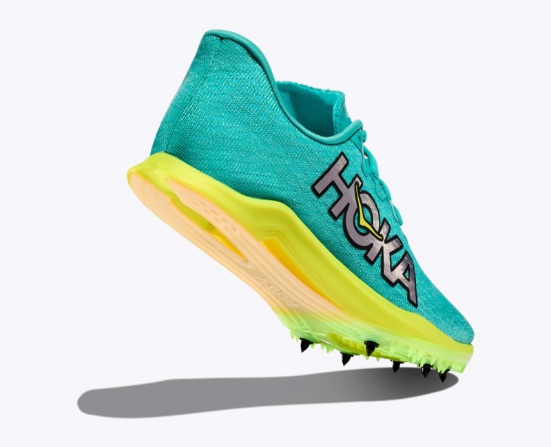 Turquoise Women's HOKA Cielo X 2 MD Track Spikes | 3619702-BP