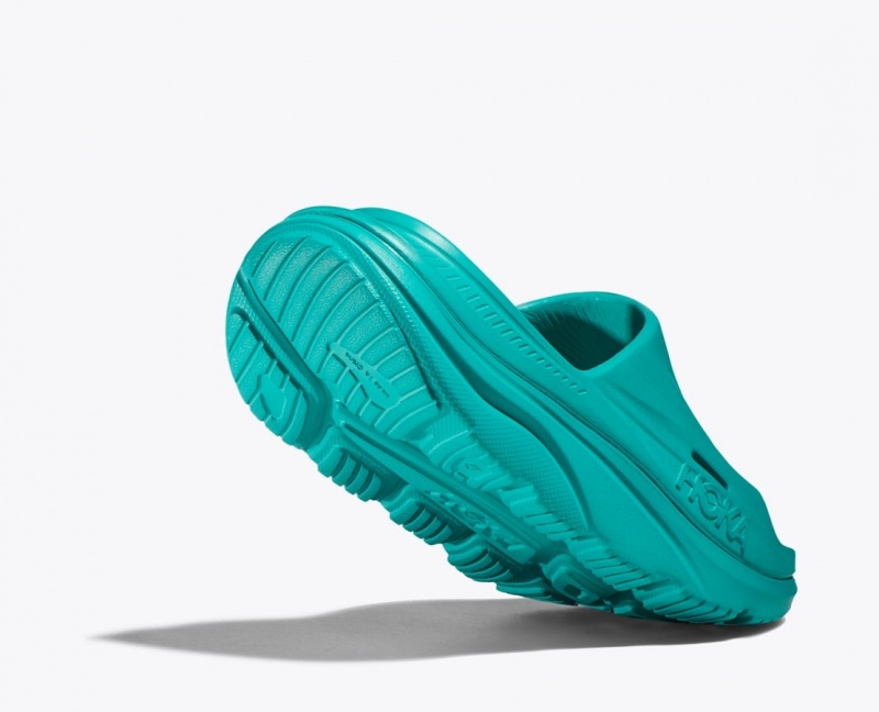 Turquoise Women's HOKA Ora Recovery 3 Slide | 6218537-WH