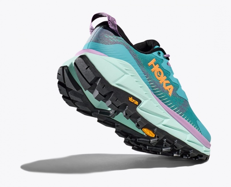 Turquoise Women's HOKA Skyline-Float X Hiking Shoes | 0294758-TG