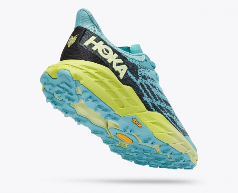 Turquoise / Navy Women's HOKA Speedgoat 5 Trail Running Shoes | 1603278-QW